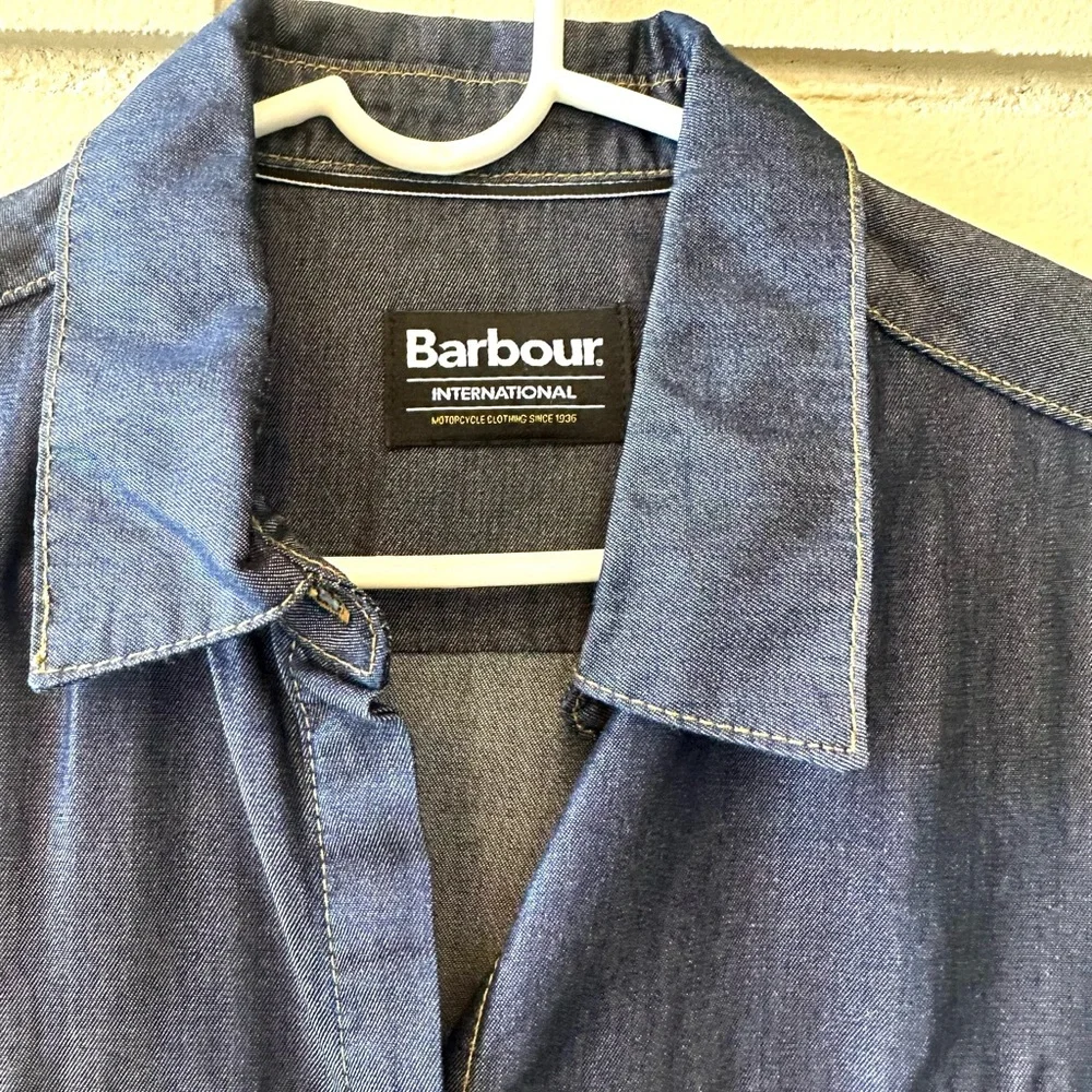 Barbour Classic lightweight Denim Shirt NWOT Size 8 - Picture 3 of 11